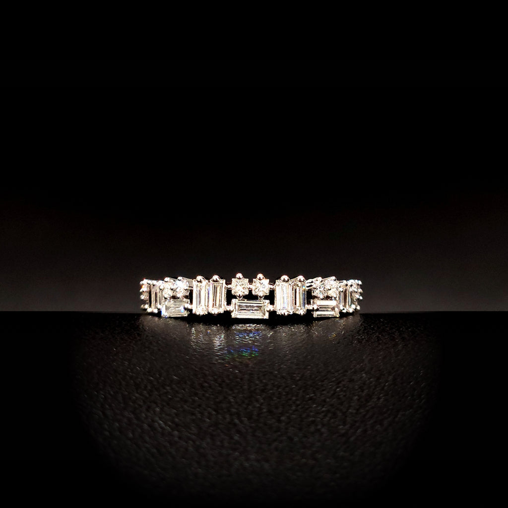 Or Blanc 18K & Diamants