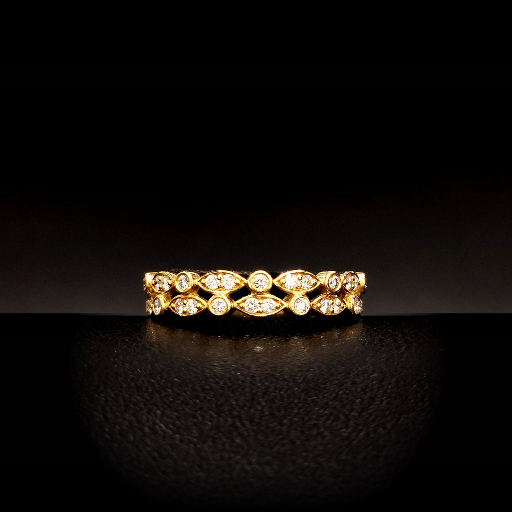 Or Jaune 18K & Diamants