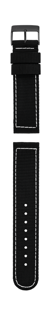 21MM - Bracelet nylon noir