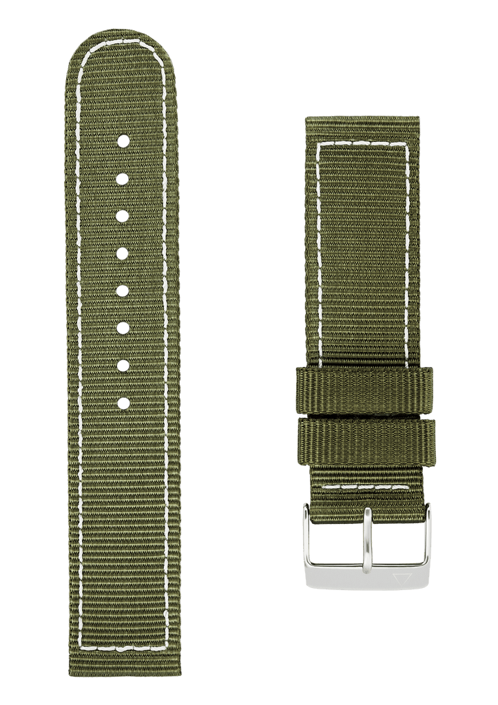 21MM - Bracelet nylon vert