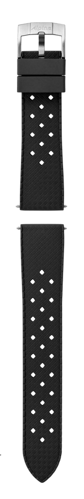 22MM - Bracelet en silicone noir