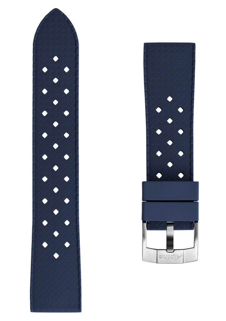 22MM - Bracelet silicone bleu