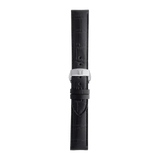 Bracelet officiel Tissot cuir noir entre-cornes 19 mm