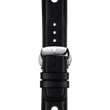 Bracelet officiel Tissot cuir noir entre-cornes 20 mm