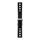 Bracelet officiel Tissot cuir noir entre-cornes 20 mm