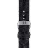 Bracelet officiel Tissot tissu noir entre-cornes 21 mm