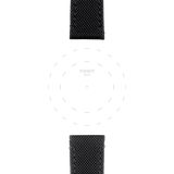 Bracelet officiel Tissot tissu noir entre-cornes 21 mm