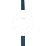 Bracelet officiel Tissot cuir bleu entre-cornes 09 mm