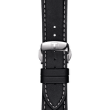 Bracelet officiel Tissot cuir noir entre-cornes 21 mm