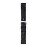 Bracelet officiel Tissot cuir noir entre-cornes 21 mm