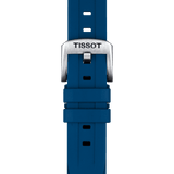 Bracelet Officiel Tissot Caoutchouc Bleu Entre-cornes 20 mm