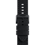 Bracelet officiel Tissot tissu noir entre-cornes 22 mm