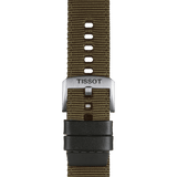 Bracelet officiel Tissot tissu kaki entre-cornes 22 mm