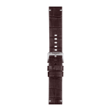 Bracelet officiel Tissot cuir brun entre-cornes 22 mm