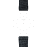Bracelet officiel Tissot tissu bleu entre-cornes 22 mm