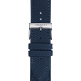 Bracelet officiel Tissot tissu bleu entre-cornes 22 mm