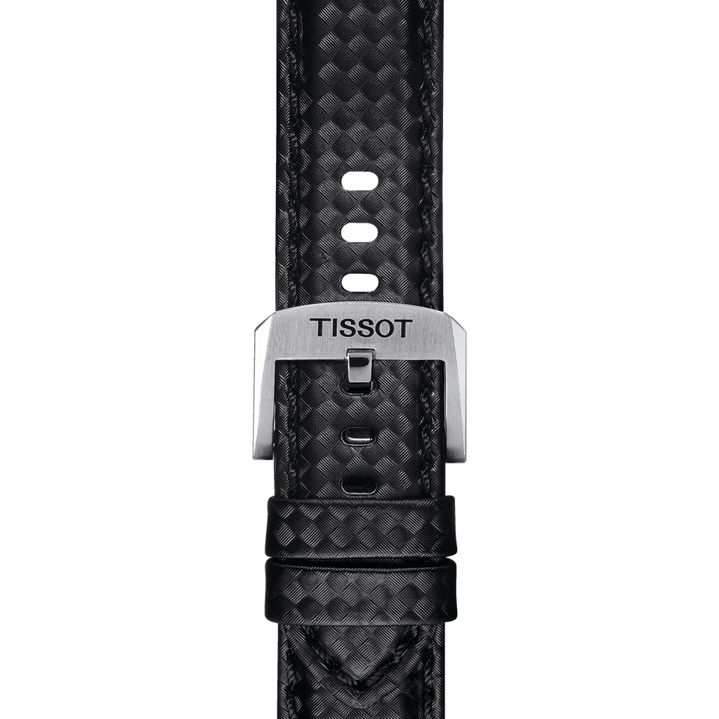 Bracelet officiel Tissot tissu noir entre-cornes 20 mm