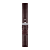 Bracelet officiel Tissot cuir brun entre-cornes 20 mm