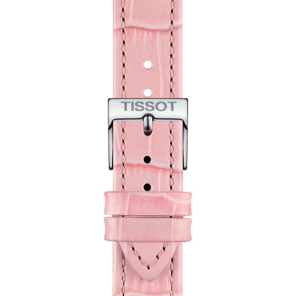Bracelet Officiel Tissot Cuir Rose Entre-cornes 16 MM