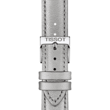 Bracelet Officiel Tissot Cuir Gris Entre-cornes 16 MM