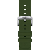 Bracelet officiel Tissot  silicone kaki entre-cornes 22 mm