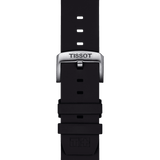 Bracelet original Tissot en silicone noir, entre-corne 22 mm