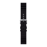 Bracelet original Tissot en silicone noir, entre-corne 22 mm