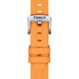 Bracelet officiel Tissot silicone orange entre-cornes 18 mm