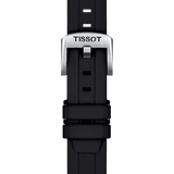 Bracelet officiel Tissot silicone noir entre-cornes 18 mm