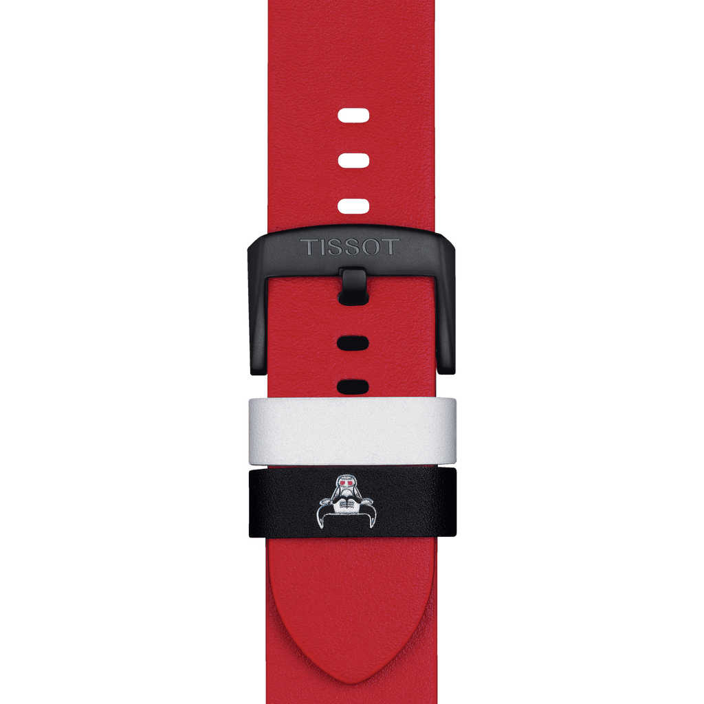 Bracelet officiel Tissot NBA Chicago Bulls cuir 22 mm