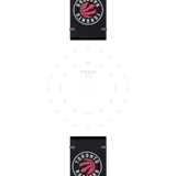 Bracelet officiel Tissot NBA Toronto Raptors cuir 22 mm