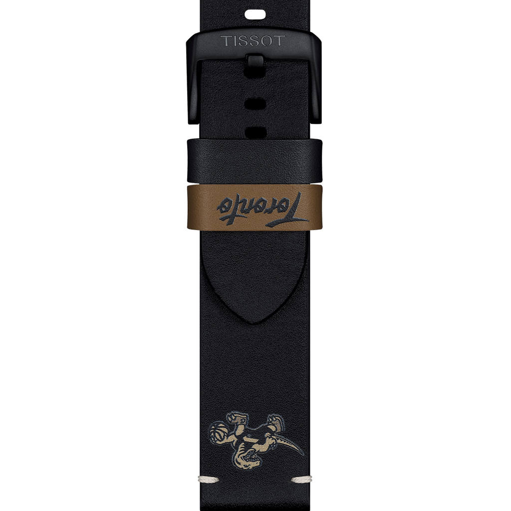 Bracelet officiel Tissot NBA Toronto Raptors cuir 22 mm