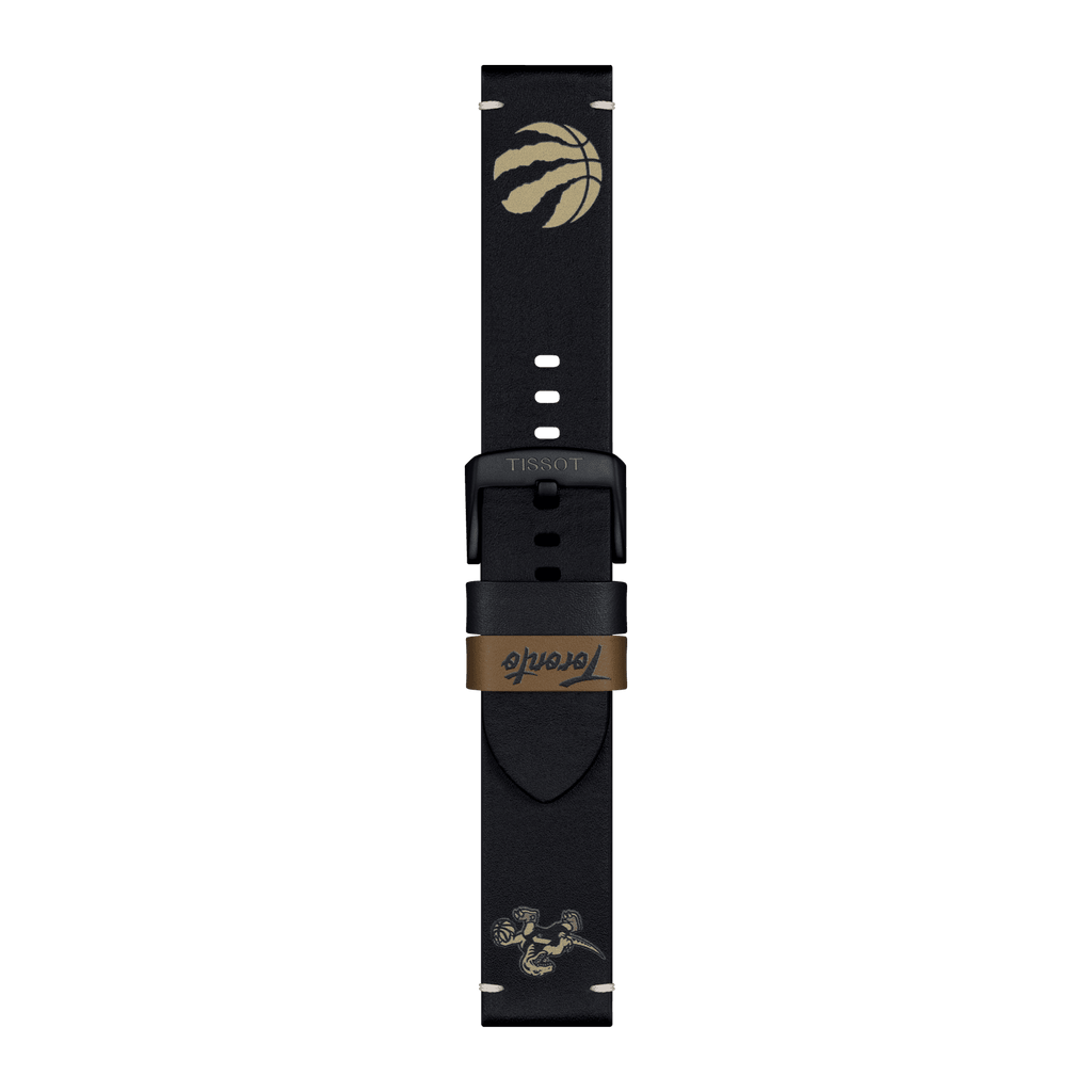 Bracelet officiel Tissot NBA Toronto Raptors cuir 22 mm