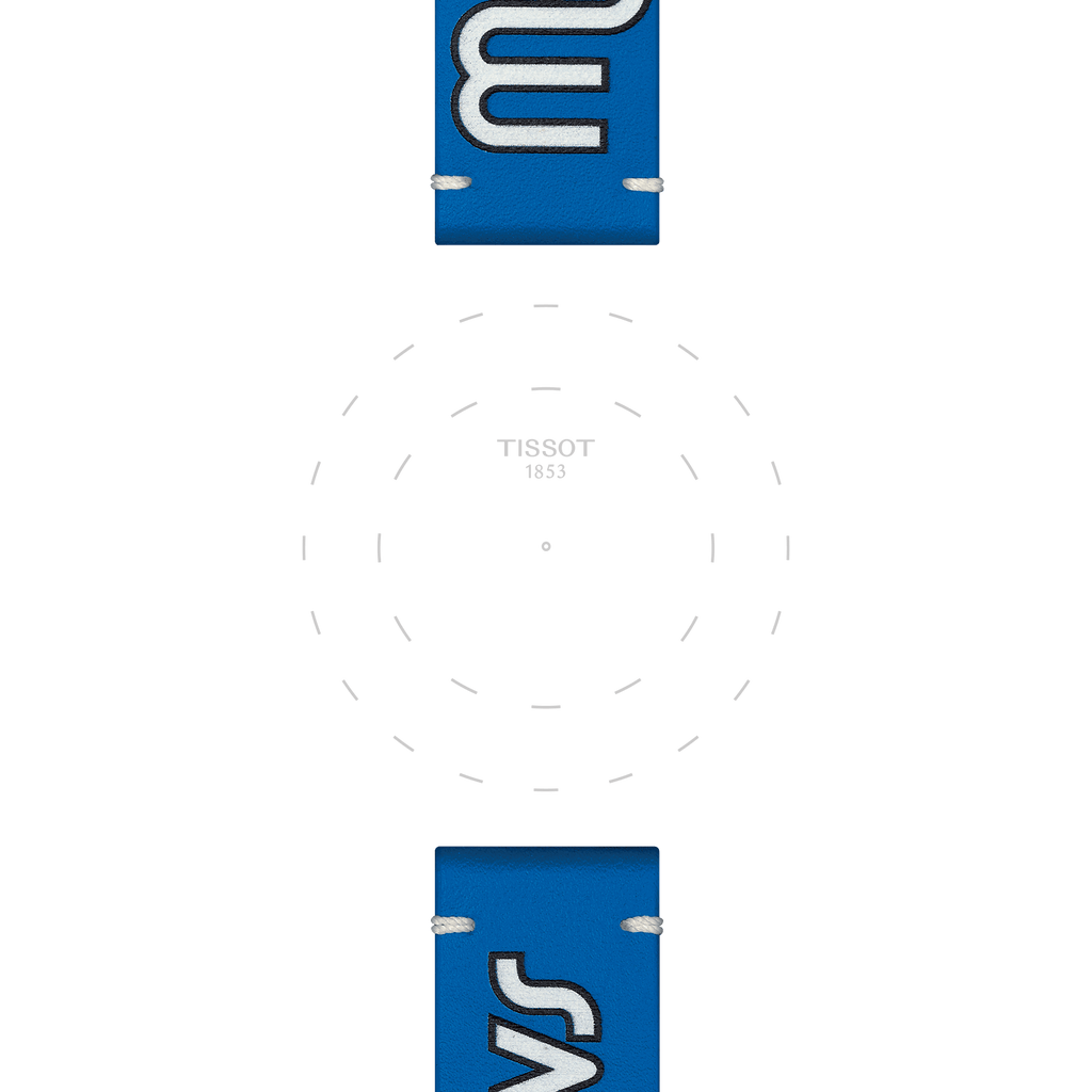 Bracelet officiel Tissot NBA Dallas Mavericks cuir 22 mm