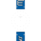 Bracelet officiel Tissot NBA Dallas Mavericks cuir 22 mm