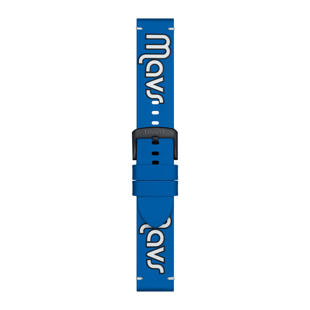 Bracelet officiel Tissot NBA Dallas Mavericks cuir 22 mm