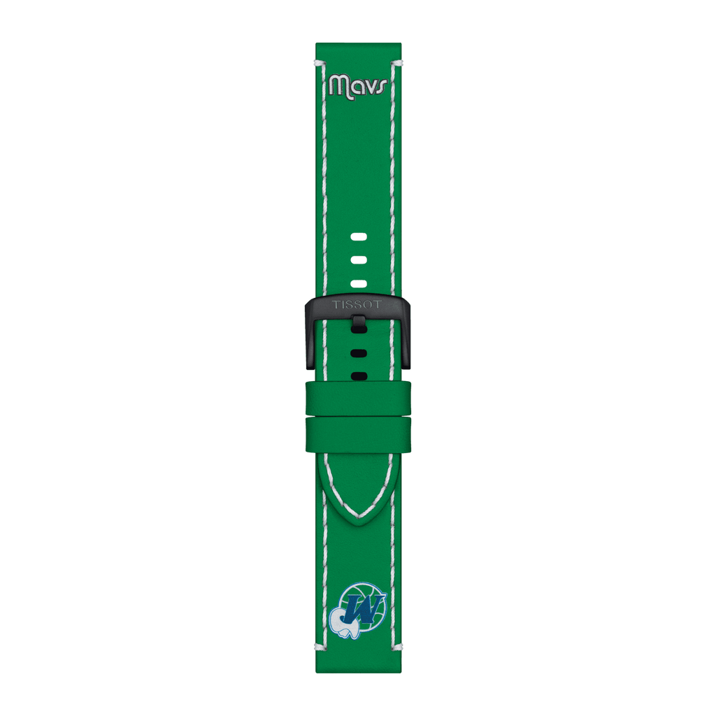 Bracelet officiel Tissot NBA Dallas Mavericks cuir 22 mm