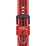 Bracelet officiel Tissot NBA Portland Trail Blazers cuir 22 mm