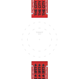 Bracelet officiel Tissot NBA Portland Trail Blazers cuir 22 mm