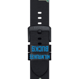 Bracelet officiel Tissot NBA Milwaukee Bucks cuir 22 mm