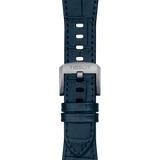 Bracelet Officiel Tissot PRX Cuir Bleu Foncé