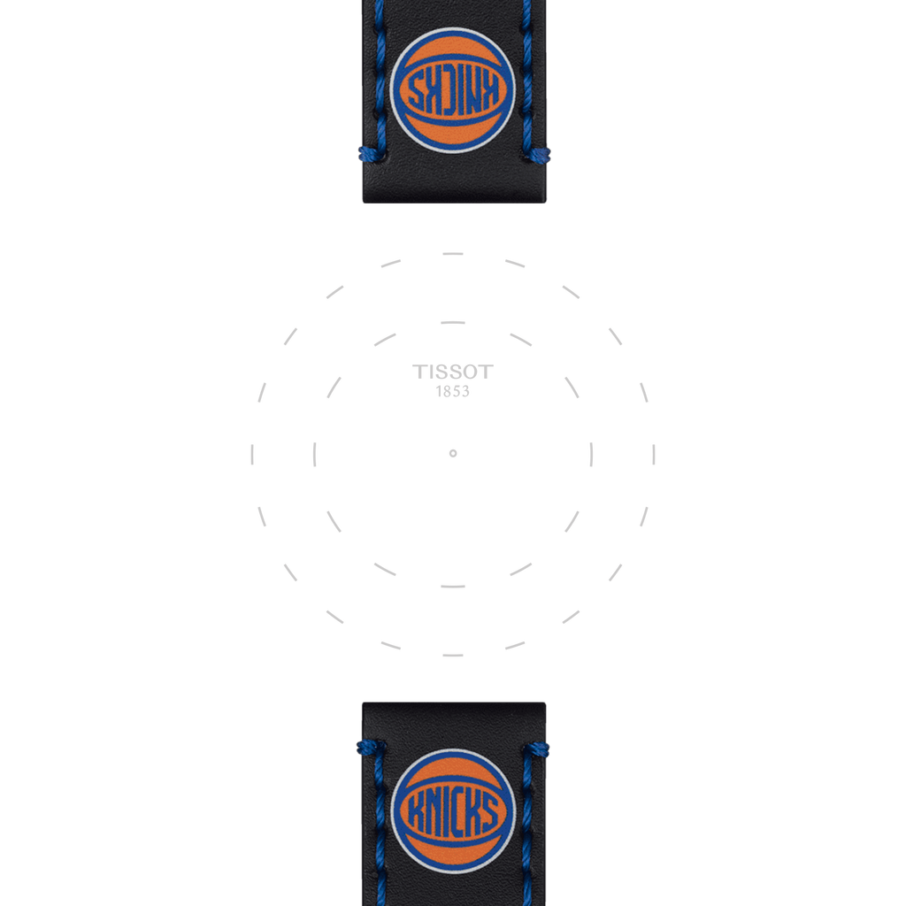 Bracelet Officiel Tissot NBA New York Knicks Cuir 22 mm