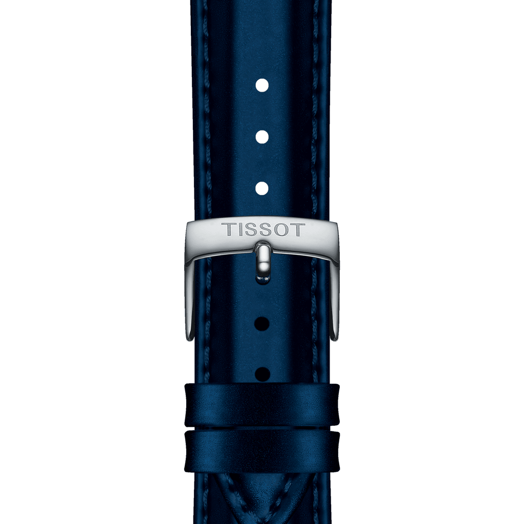 Bracelet Officiel Tissot Synthétique Bleu Entre-cornes 18 mm