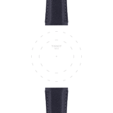 Bracelet Officiel Tissot  Tissu Anthracite Entre-cornes 21 mm