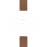 Bracelet Officiel Tissot Synthétique Brun entre-cornes 18 mm