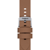 Bracelet Officiel Tissot Synthétique Brun clair entre-cornes 20 mm