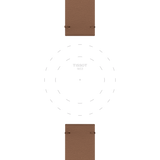Bracelet Officiel Tissot Synthétique Brun clair entre-cornes 20 mm