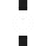 Bracelet Officiel Tissot Synthétique Noir entre-cornes 20 mm