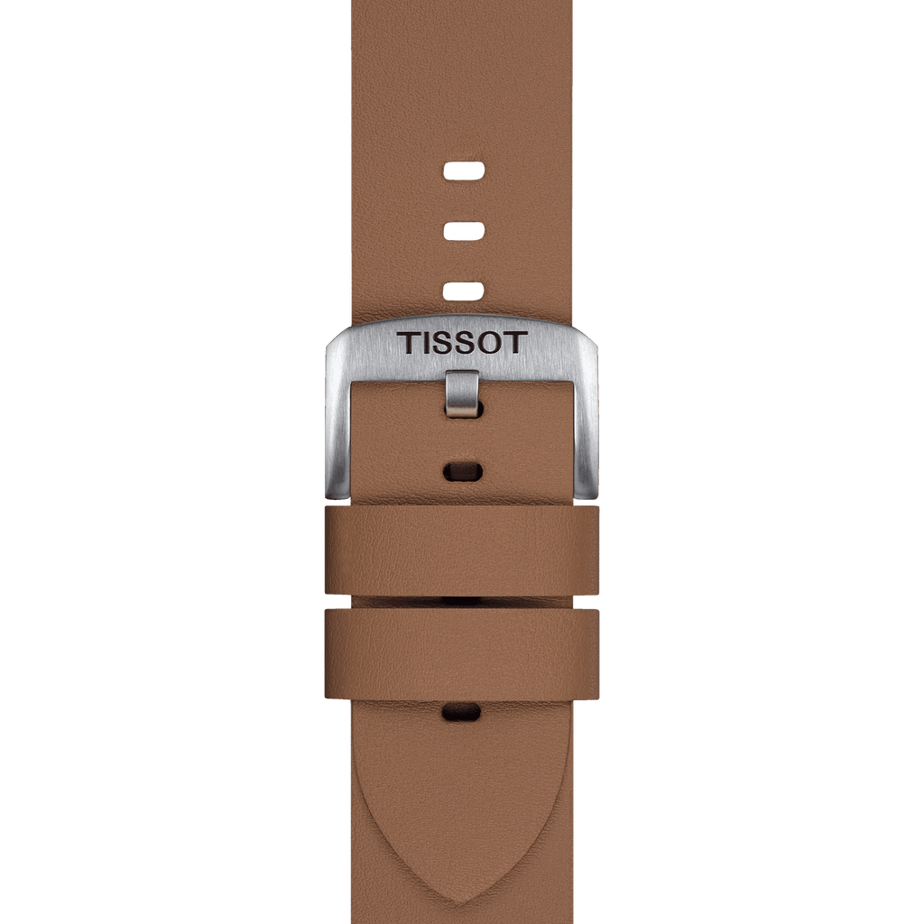 Bracelet Officiel Tissot Synthétique Brun entre-cornes 22 mm