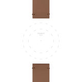 Bracelet Officiel Tissot Synthétique Brun entre-cornes 22 mm